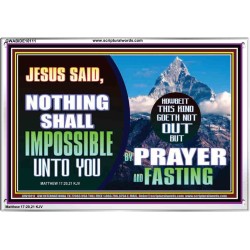 WITH GOD NOTHING SHALL BE IMPOSSIBLE  Modern Wall Art  GWABIDE10111  
