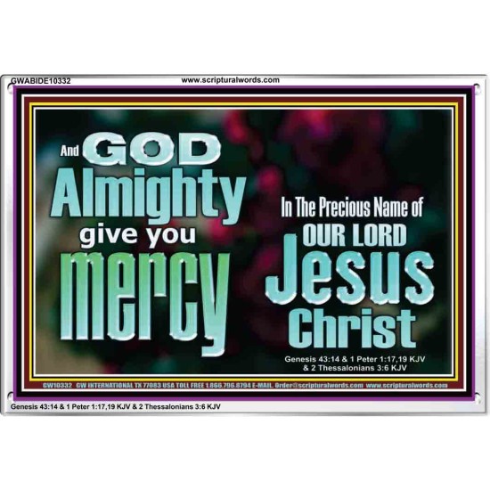 GOD ALMIGHTY GIVES YOU MERCY  Bible Verse for Home Acrylic Frame  GWABIDE10332  