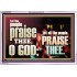 LET ALL THE PEOPLE PRAISE THEE O LORD  Printable Bible Verse to Acrylic Frame  GWABIDE10347  "24X16"