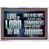 WALK IN ALL THE WAYS OF THE LORD  Righteous Living Christian Acrylic Frame  GWABIDE10375  "24X16"