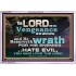 HATE EVIL YOU WHO LOVE THE LORD  Children Room Wall Acrylic Frame  GWABIDE10378  "24X16"