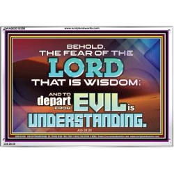 TO DEPART FROM EVIL IS UNDERSTANDING  Ultimate Inspirational Wall Art Acrylic Frame  GWABIDE10398  