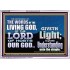 THE WORDS OF LIVING GOD GIVETH LIGHT  Unique Power Bible Acrylic Frame  GWABIDE10409  "24X16"