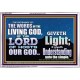 THE WORDS OF LIVING GOD GIVETH LIGHT  Unique Power Bible Acrylic Frame  GWABIDE10409  