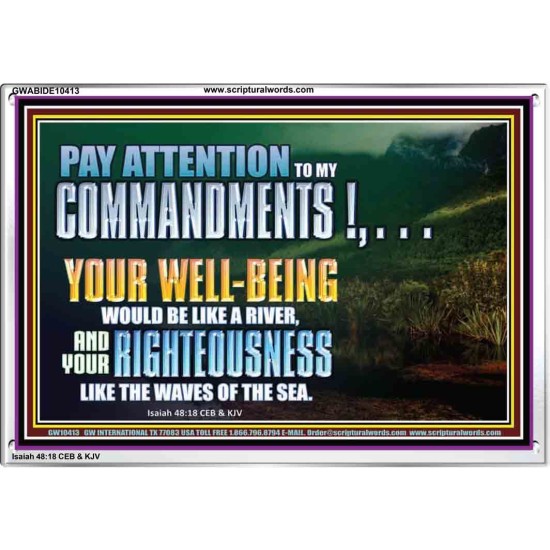 LET YOUR RIGHTEOUSNESS BE LIKE THE WAVES OF THE SEA  Church Acrylic Frame  GWABIDE10413  