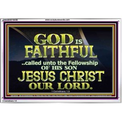 CALLED UNTO FELLOWSHIP WITH CHRIST JESUS  Scriptural Wall Art  GWABIDE10436  "24X16"