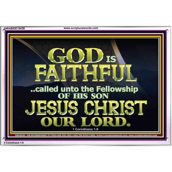 CALLED UNTO FELLOWSHIP WITH CHRIST JESUS  Scriptural Wall Art  GWABIDE10436  
