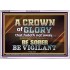 CROWN OF GLORY FOR OVERCOMERS  Scriptures Décor Wall Art  GWABIDE10440  "24X16"