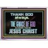 THANKING GOD ALWAYS OPENS GREATER DOOR  Scriptural Décor Acrylic Frame  GWABIDE10442  "24X16"