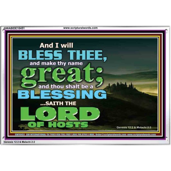 THOU SHALL BE A BLESSINGS  Acrylic Frame Scripture   GWABIDE10451  