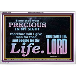 YOU ARE PRECIOUS IN THE SIGHT OF THE LIVING GOD  Modern Christian Wall Décor  GWABIDE10490  "24X16"