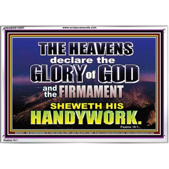 THE HEAVENS DECLARE THE GLORY OF THE LORD  Christian Wall Art Wall Art  GWABIDE10491  
