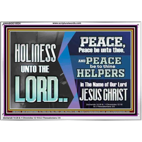 HOLINESS UNTO THE LORD  Righteous Living Christian Picture  GWABIDE10524  