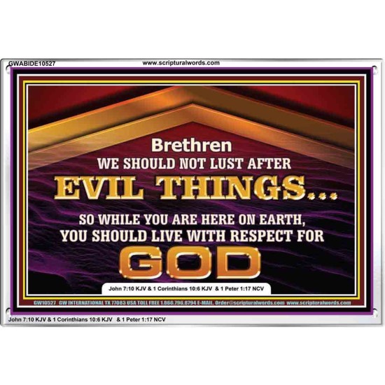 DO NOT LUST AFTER EVIL THINGS  Children Room Wall Acrylic Frame  GWABIDE10527  