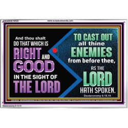 DO THAT WHICH IS RIGHT AND GOOD IN THE SIGHT OF THE LORD  Righteous Living Christian Acrylic Frame  GWABIDE10533  "24X16"