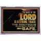 THE NAME OF THE LORD IS A STRONG TOWER  Contemporary Christian Wall Art  GWABIDE10542  