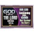 TO OUR SAVIOUR BE GLORY GOD IS WITH US   Encouraging Bible Verses Acrylic Frame  GWABIDE10551  "24X16"