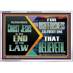 CHRIST JESUS OUR RIGHTEOUSNESS  Encouraging Bible Verse Acrylic Frame  GWABIDE10554  "24X16"