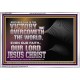 THE VICTORY THAT OVERCOMETH THE WORLD JESUS CHRIST  Christian Art Acrylic Frame  GWABIDE10580  