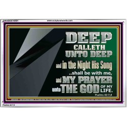 DEEP CALLETH UNTO DEEP  Modern Wall Art  GWABIDE10591  "24X16"