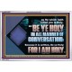 BE YE HOLY IN ALL MANNER OF CONVERSATION  Custom Wall Scripture Art  GWABIDE10601  