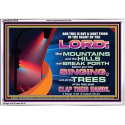 YOU WILL GO OUT WITH JOY AND BE GUIDED IN PEACE  Custom Inspiration Bible Verse Acrylic Frame  GWABIDE10618  