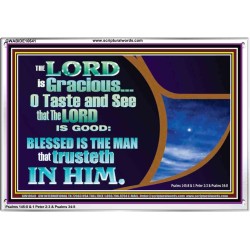 BLESSED IS THE MAN THAT TRUSTETH IN THE LORD  Scripture Wall Art  GWABIDE10641  "24X16"