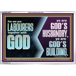 BE GOD'S HUSBANDRY AND GOD'S BUILDING  Large Scriptural Wall Art  GWABIDE10643  "24X16"