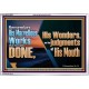 REMEMBER HIS WONDERS AND THE JUDGMENTS OF HIS MOUTH  Church Acrylic Frame  GWABIDE10659  