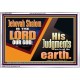JEHOVAH SHALOM IS THE LORD OUR GOD  Ultimate Inspirational Wall Art Acrylic Frame  GWABIDE10662  