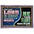 THE LORD IS GREAT AND GREATLY TO BE PRAISED  Unique Scriptural Acrylic Frame  GWABIDE10681  "24X16"