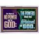 THERE IS NO POWER BUT OF GOD THE POWERS THAT BE ARE ORDAINED OF GOD  Church Acrylic Frame  GWABIDE10686  