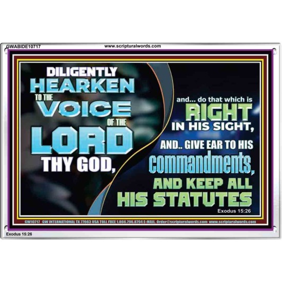 DILIGENTLY HEARKEN TO THE VOICE OF THE LORD THY GOD  Children Room  GWABIDE10717  