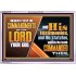 DILIGENTLY KEEP THE COMMANDMENTS OF THE LORD OUR GOD  Ultimate Inspirational Wall Art Acrylic Frame  GWABIDE10719  "24X16"