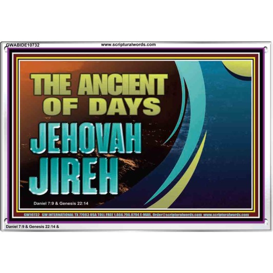 THE ANCIENT OF DAYS JEHOVAH JIREH  Scriptural Décor  GWABIDE10732  