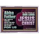 ABBA FATHER SHALT THRESH THE MOUNTAINS AND BEAT THEM SMALL  Christian Acrylic Frame Wall Art  GWABIDE10739  