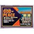 THE GOD OF PEACE SHALL BRUISE SATAN UNDER YOUR FEET SHORTLY  Scripture Art Prints Acrylic Frame  GWABIDE10760  "24X16"