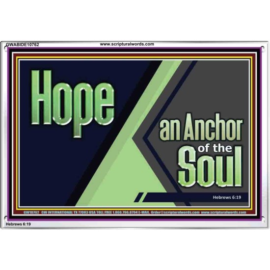 HOPE AN ANCHOR OF THE SOUL  Christian Paintings  GWABIDE10762  