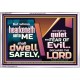 WHOSO HEARKENETH UNTO THE LORD SHALL DWELL SAFELY  Christian Artwork  GWABIDE10767  