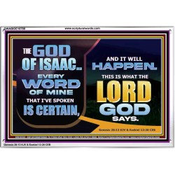 THE WORD OF THE LORD IS CERTAIN AND IT WILL HAPPEN  Modern Christian Wall Décor  GWABIDE10780  "24X16"