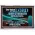 THE VOICE OF THE LORD GIVE STRENGTH UNTO HIS PEOPLE  Contemporary Christian Wall Art Acrylic Frame  GWABIDE10795  "24X16"