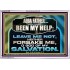 THOU HAST BEEN OUR HELP LEAVE US NOT NEITHER FORSAKE US  Church Office Acrylic Frame  GWABIDE12023  "24X16"