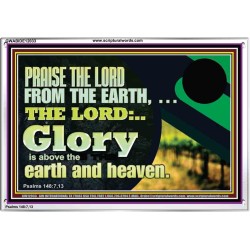 PRAISE THE LORD FROM THE EARTH  Children Room Wall Acrylic Frame  GWABIDE12033  "24X16"