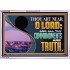 ALL THY COMMANDMENTS ARE TRUTH  Scripture Art Acrylic Frame  GWABIDE12051  "24X16"