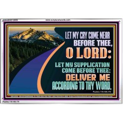 LET MY SUPPLICATION COME BEFORE THEE O LORD  Scripture Art Portrait  GWABIDE12053  "24X16"