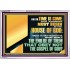 FOR THE TIME IS COME THAT JUDGEMENT MUST BEGIN AT THE HOUSE OF THE LORD  Modern Christian Wall Décor Acrylic Frame  GWABIDE12075  "24X16"