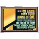 FOR THE TIME IS COME THAT JUDGEMENT MUST BEGIN AT THE HOUSE OF THE LORD  Modern Christian Wall Décor Acrylic Frame  GWABIDE12075  