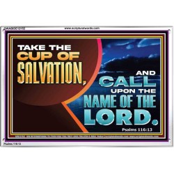 TAKE THE CUP OF SALVATION  Art & Décor Acrylic Frame  GWABIDE12152  "24X16"