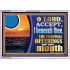 ACCEPT THE FREEWILL OFFERINGS OF MY MOUTH  Bible Verse for Home Acrylic Frame  GWABIDE12158  "24X16"