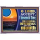 ACCEPT THE FREEWILL OFFERINGS OF MY MOUTH  Bible Verse for Home Acrylic Frame  GWABIDE12158  